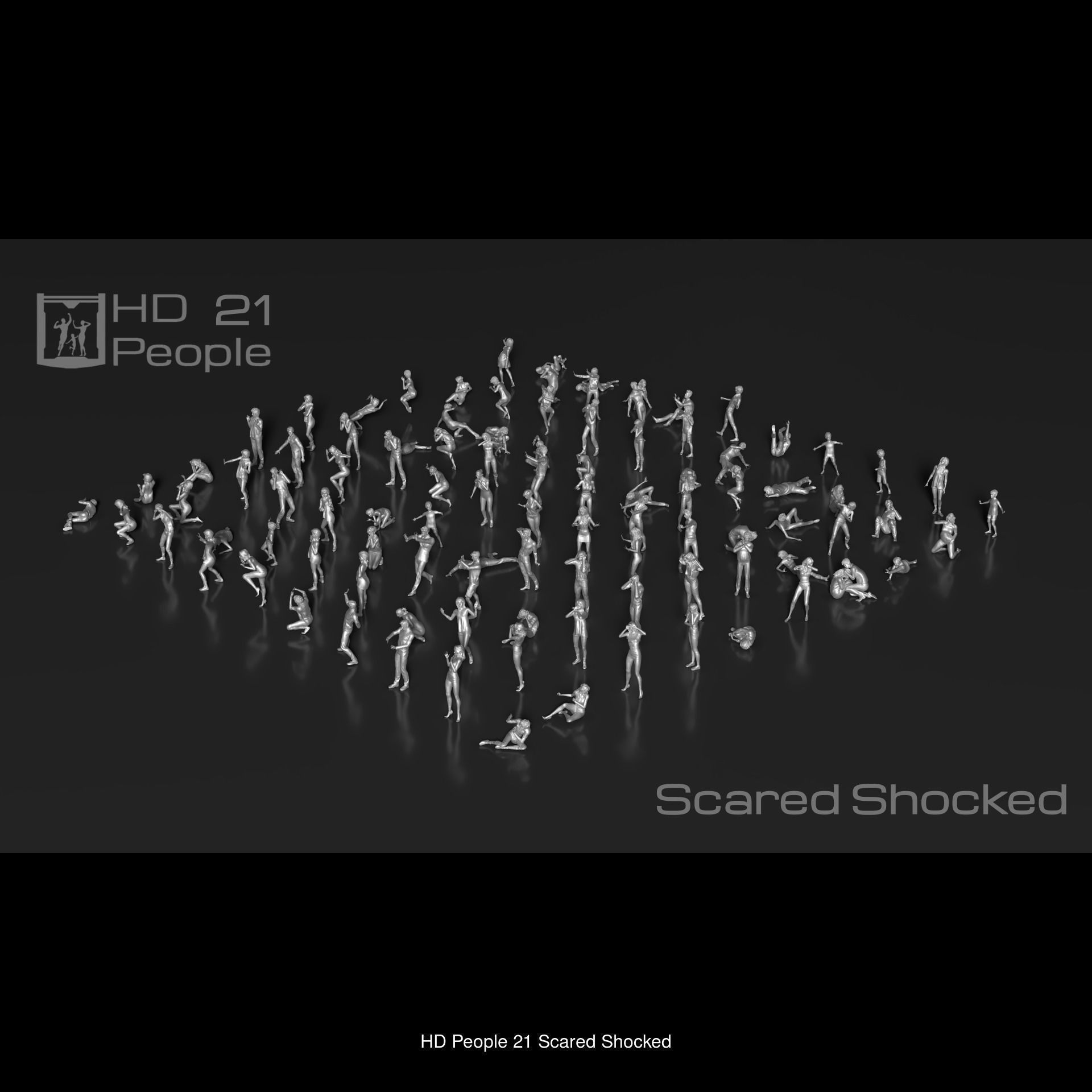 HD People 1100 Set-2  3D Model Collection_10