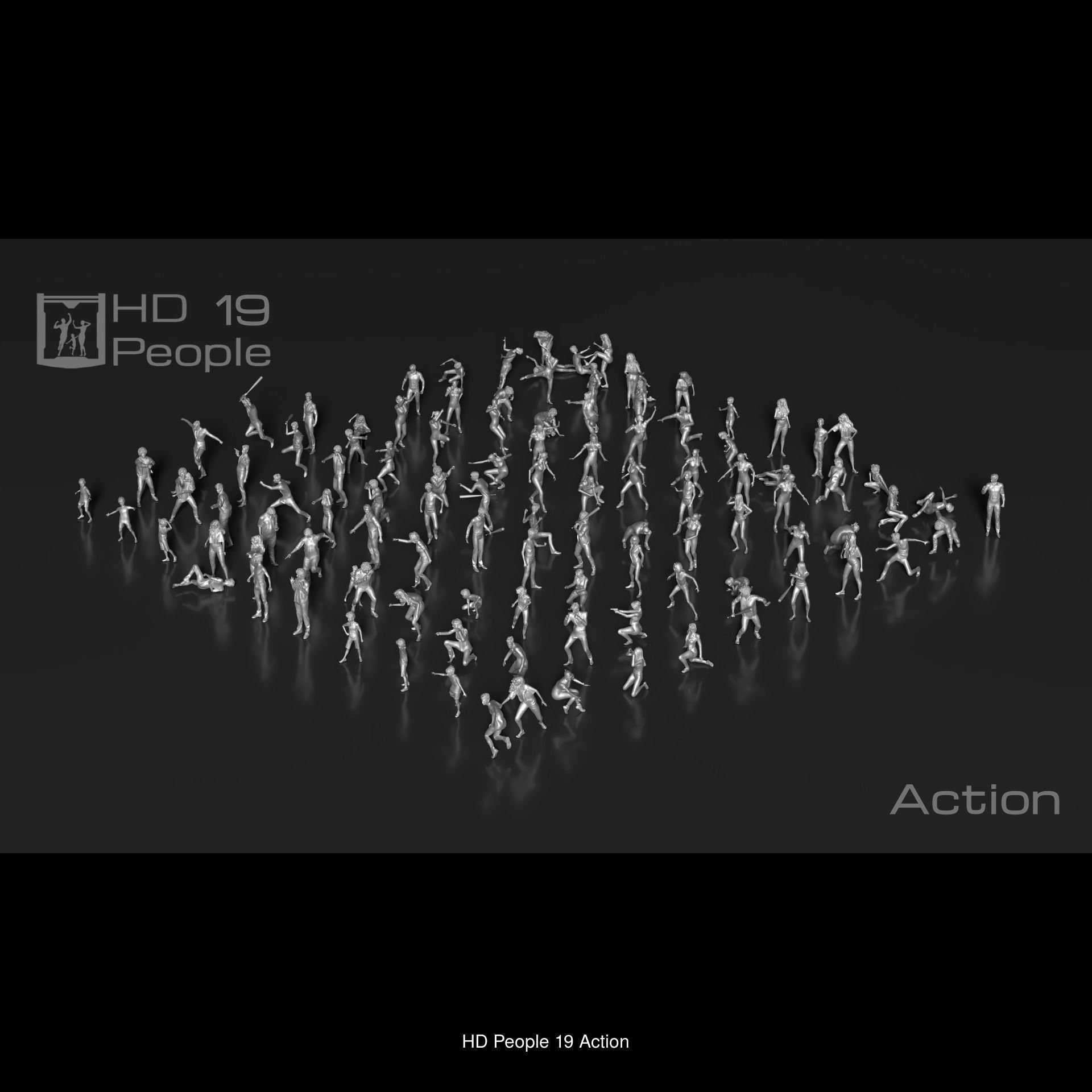 HD People 1100 Set-2  3D Model Collection_8