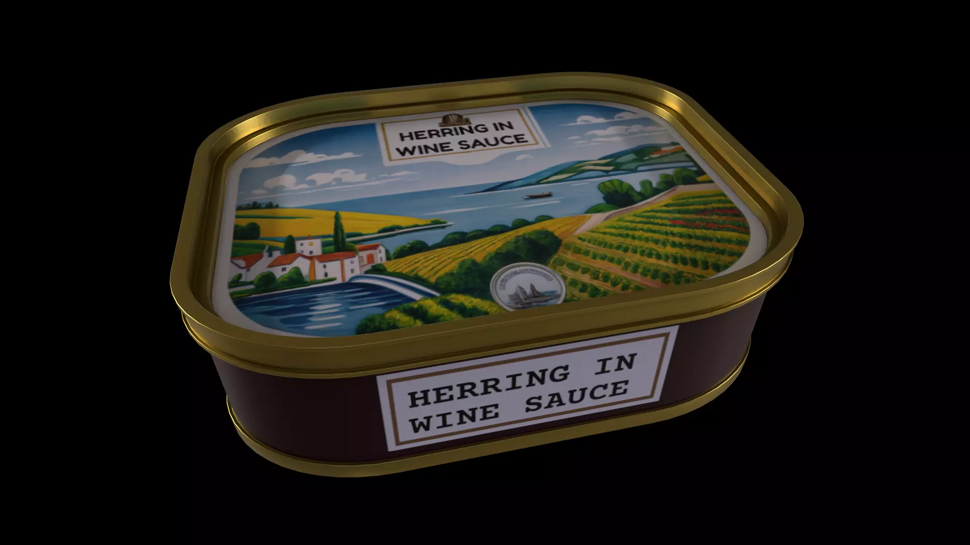 Herring in Wine Sauce - GAME READY PBR Low-poly 3D model