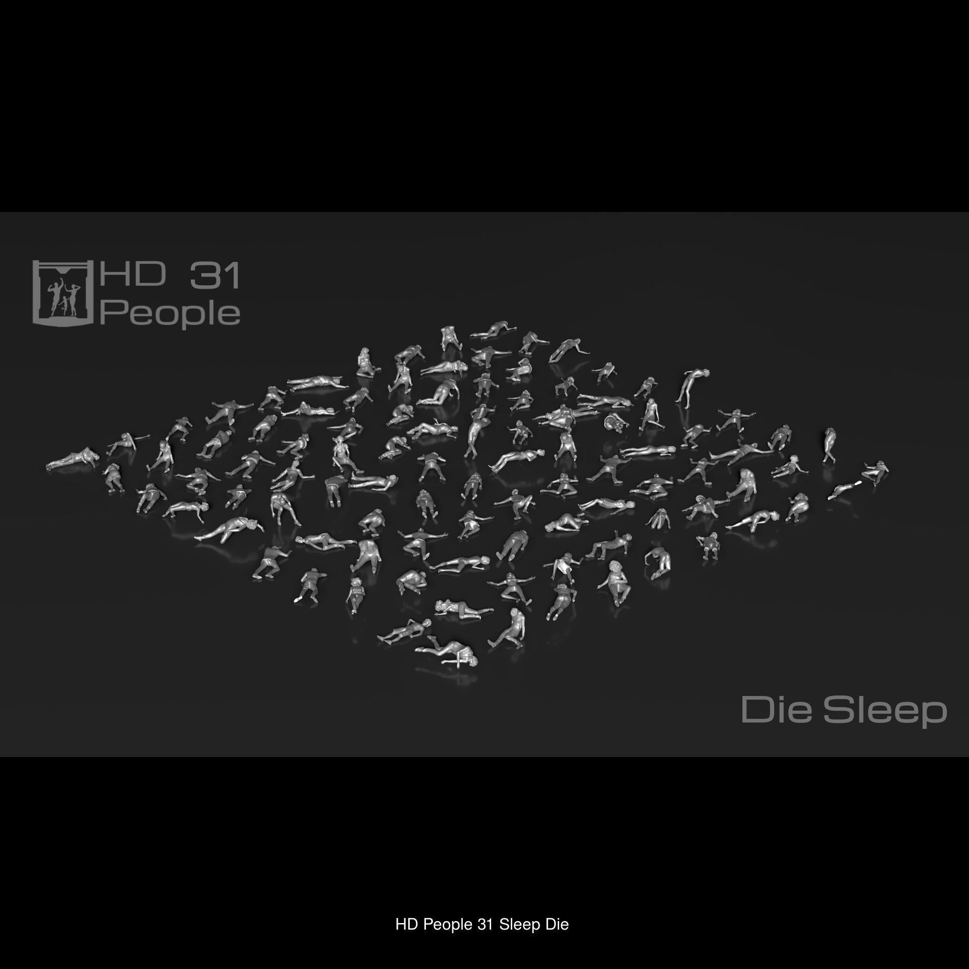 HD People 1100 Set-3 3D Model Collection_9