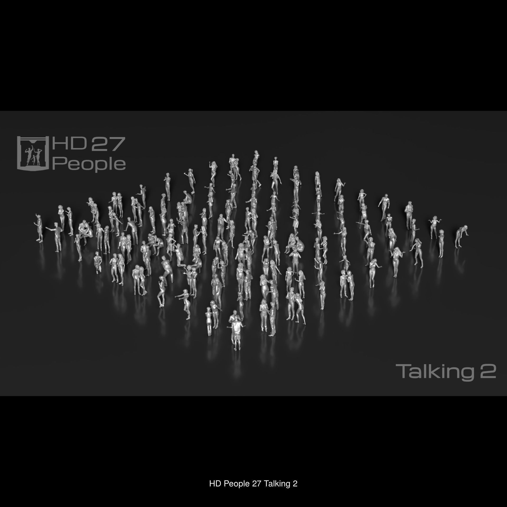 HD People 1100 Set-3 3D Model Collection_5