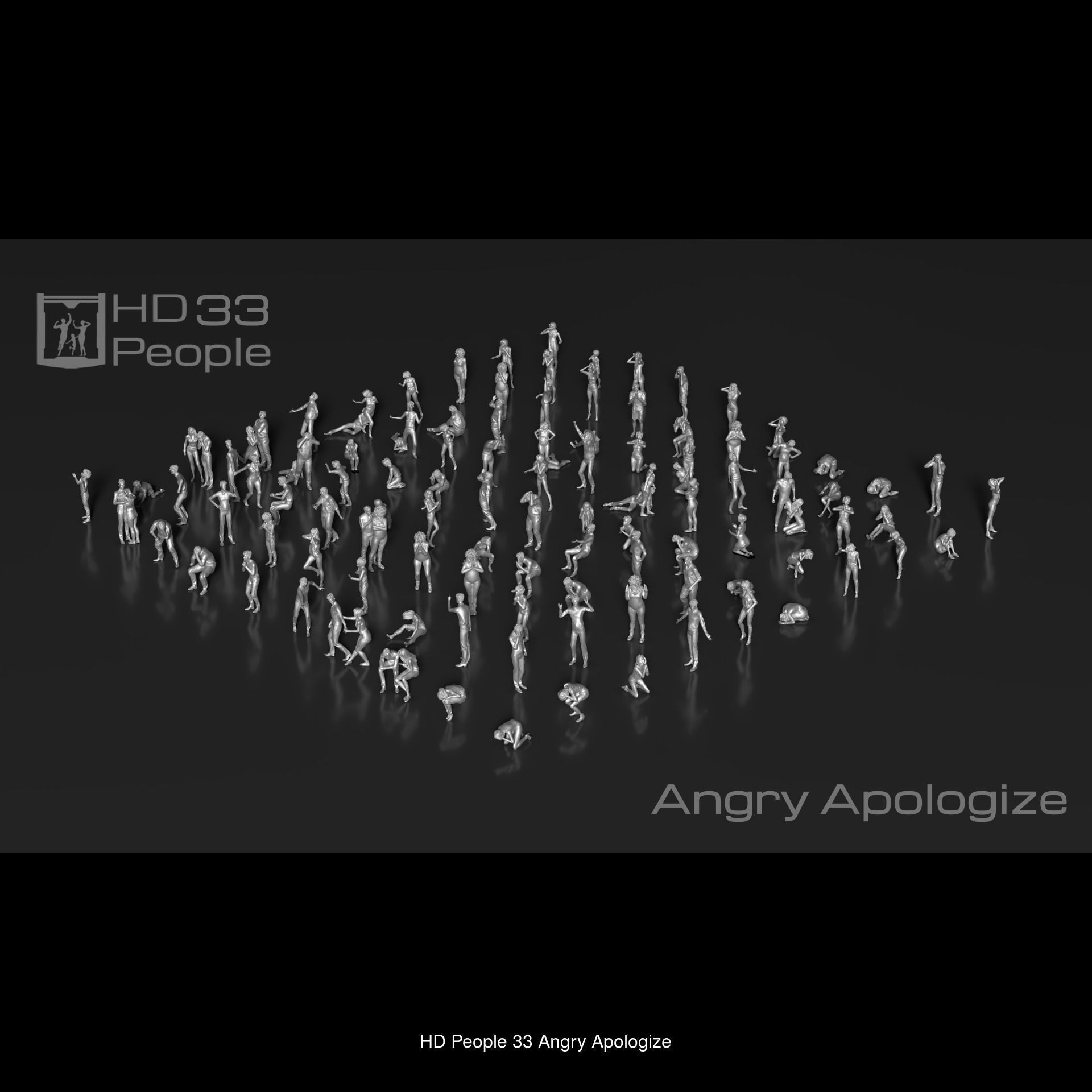 HD People 1100 Set-3 3D Model Collection_11