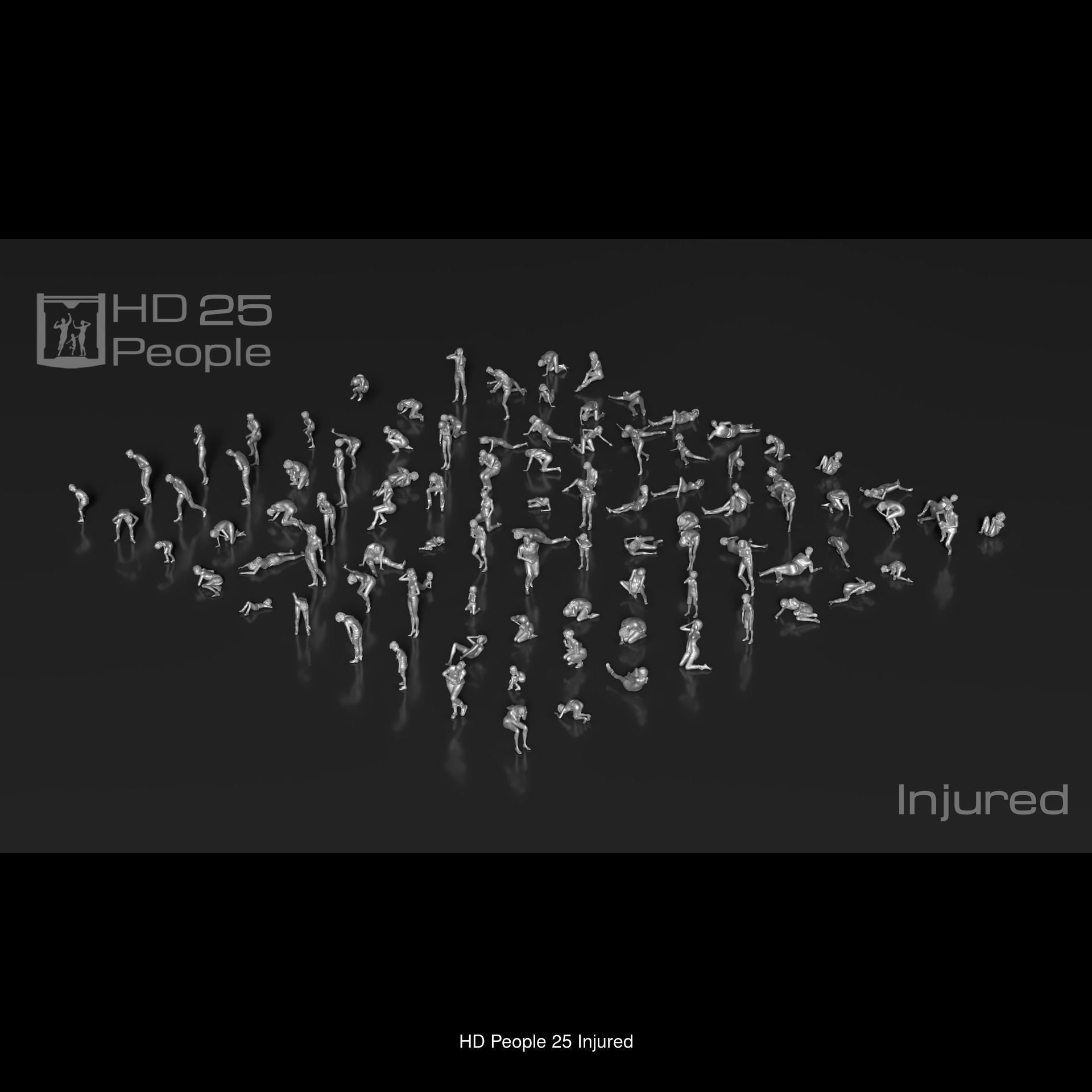 HD People 1100 Set-3 3D Model Collection_3