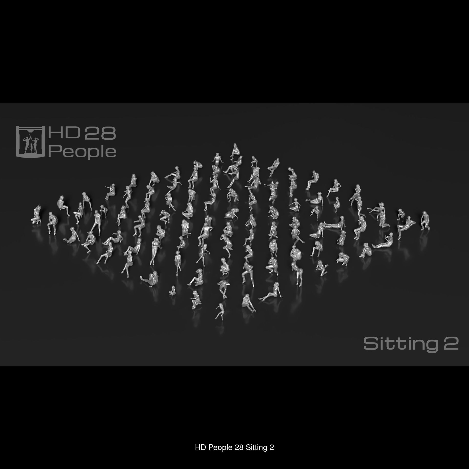 HD People 1100 Set-3 3D Model Collection_6