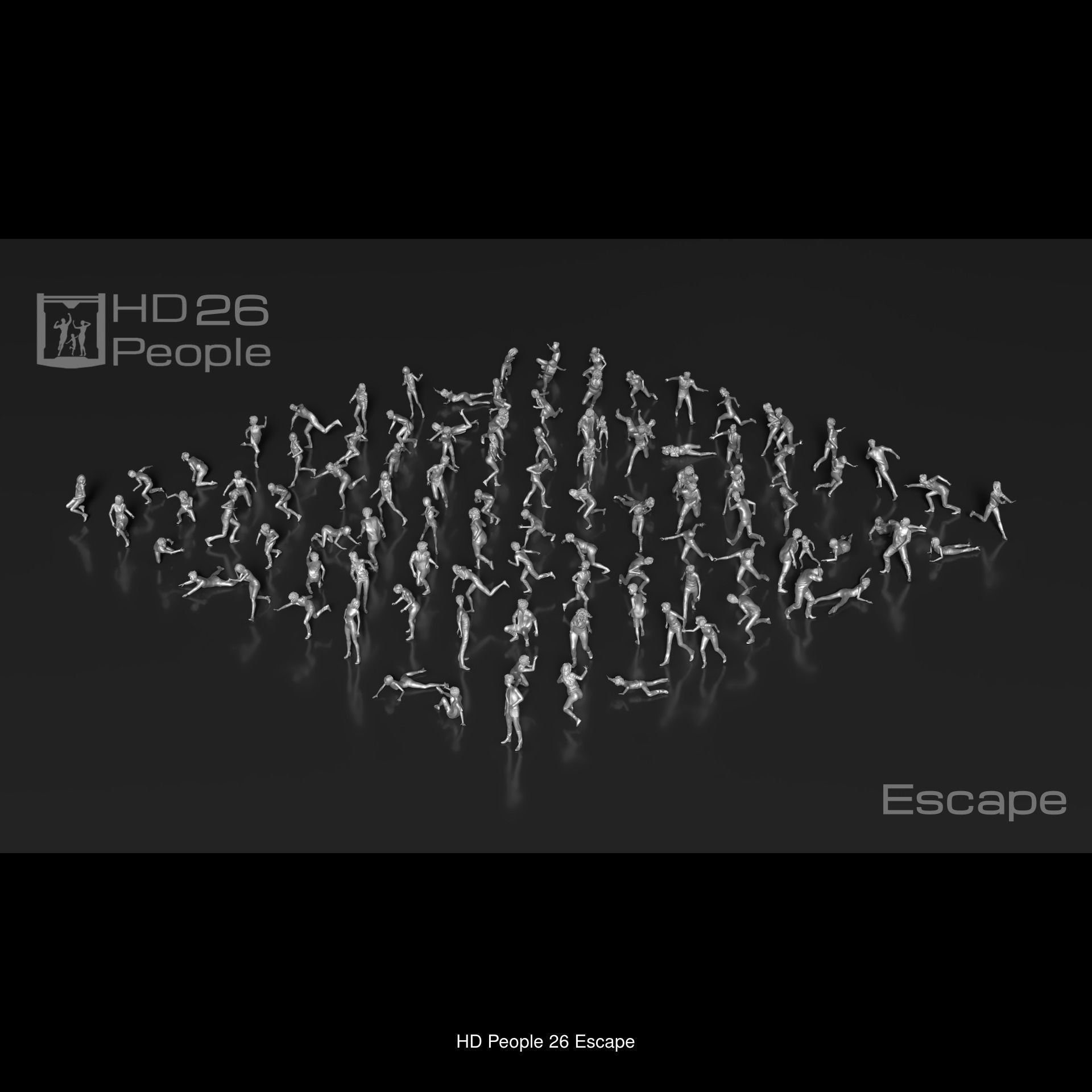 HD People 1100 Set-3 3D Model Collection_4