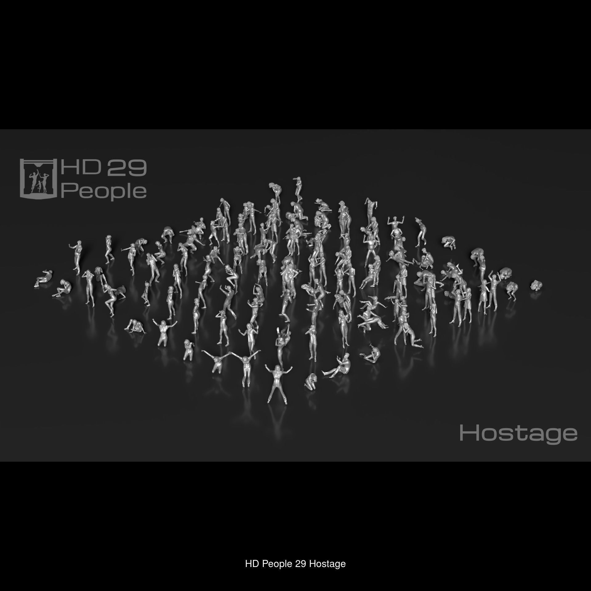 HD People 1100 Set-3 3D Model Collection_7