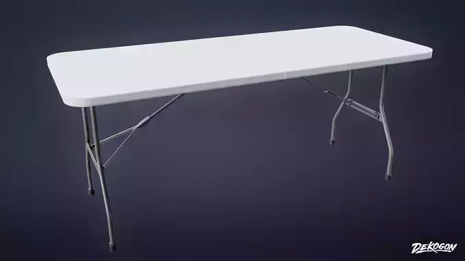 HOLLYWOOD - Folding Table 01 - LOW POLY