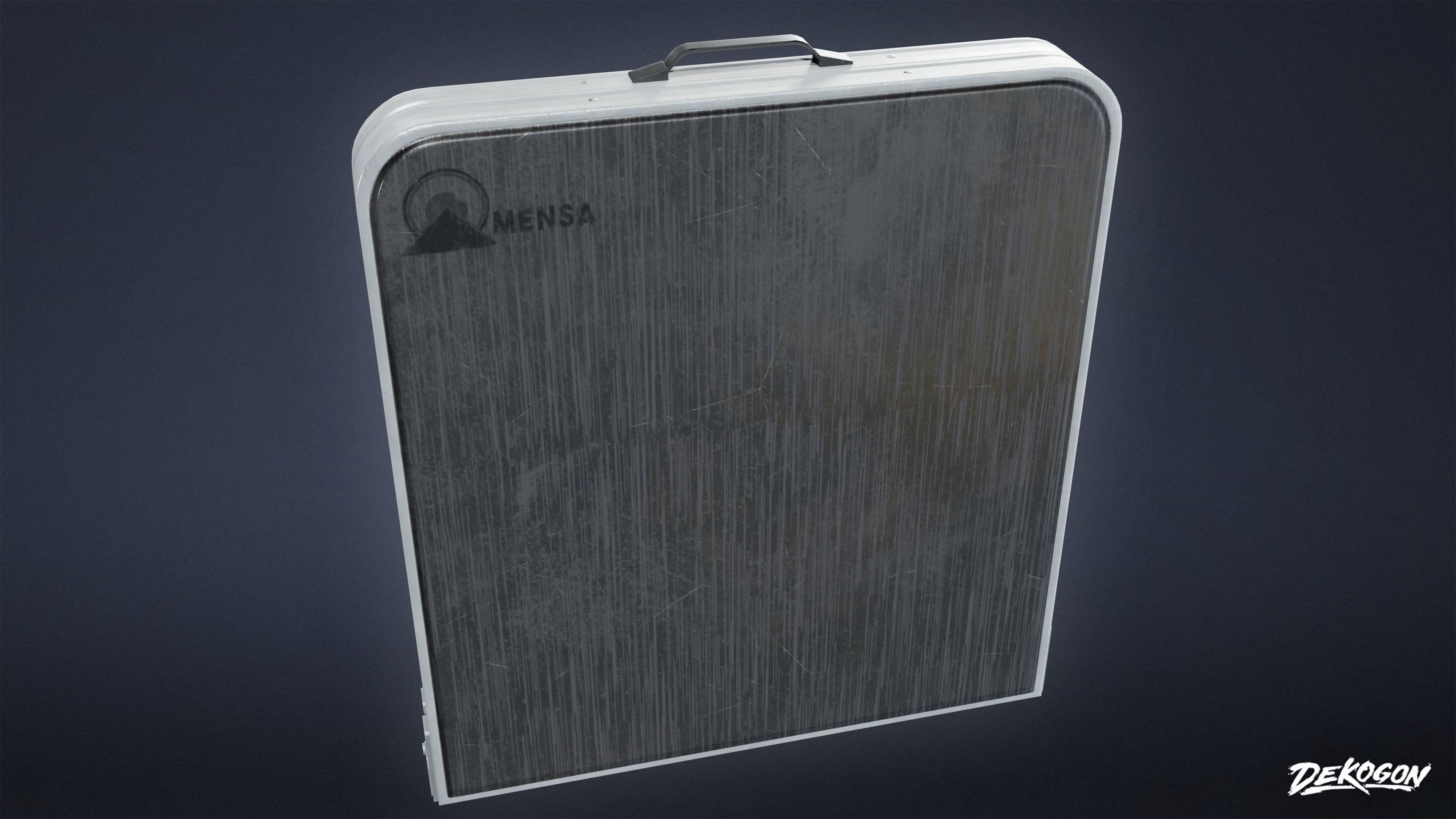 HOLLYWOOD - Folding Table 02 - LOW POLY Low-poly 3D model_6