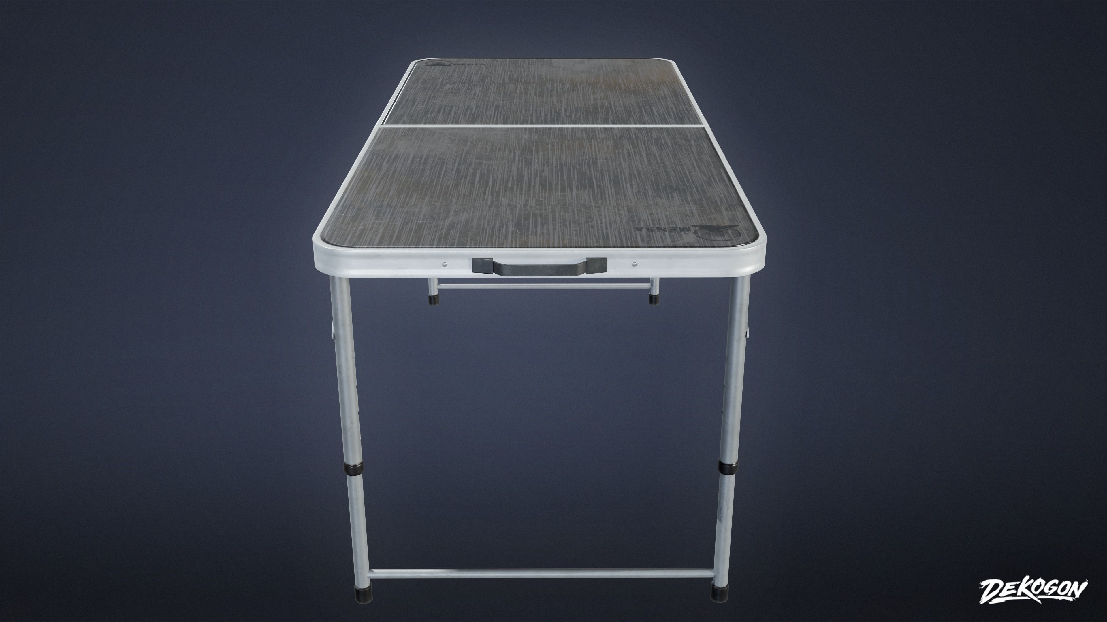 HOLLYWOOD - Folding Table 02 - LOW POLY Low-poly 3D model_3