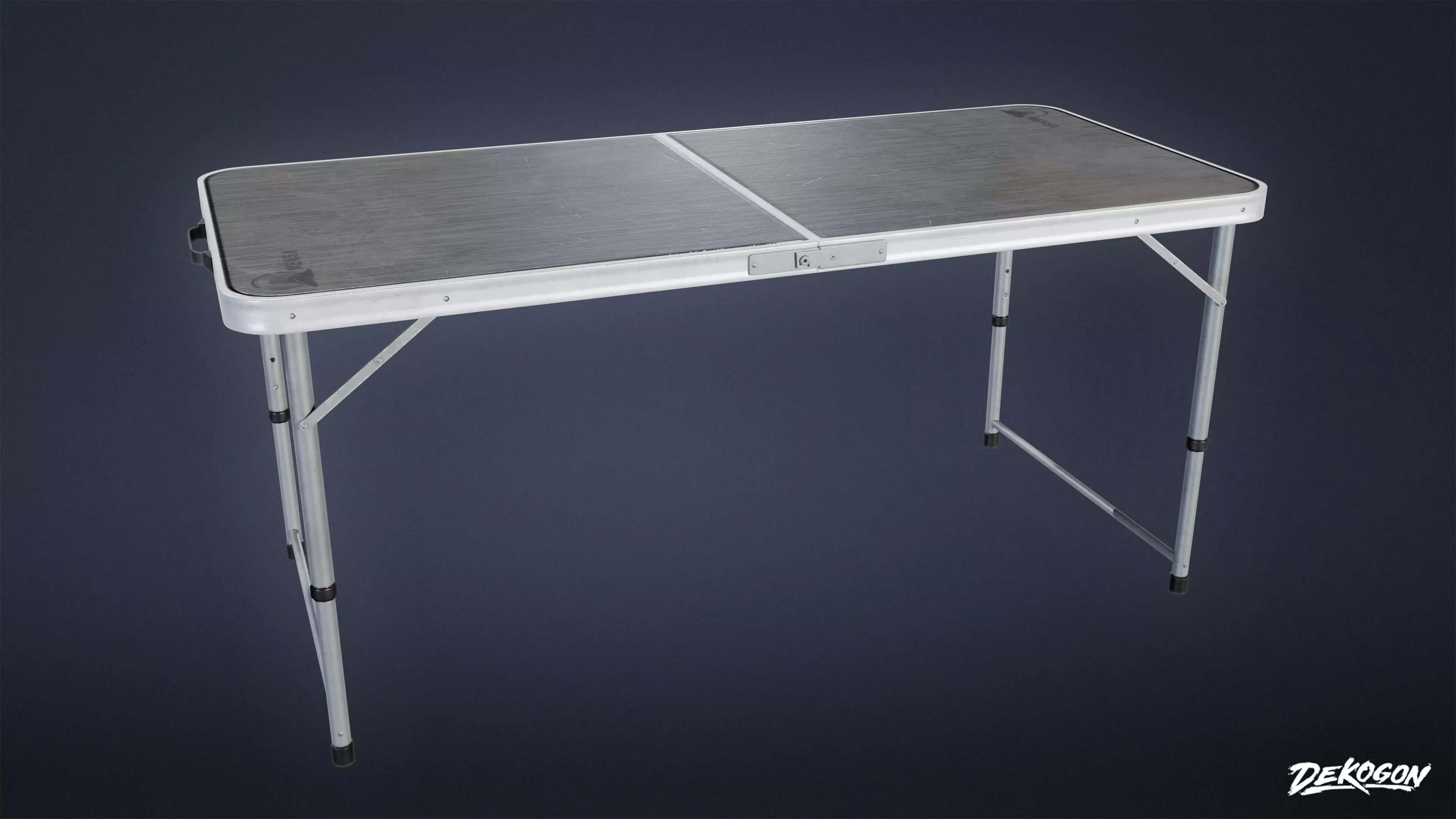 HOLLYWOOD - Folding Table 02 - LOW POLY Low-poly 3D model_0
