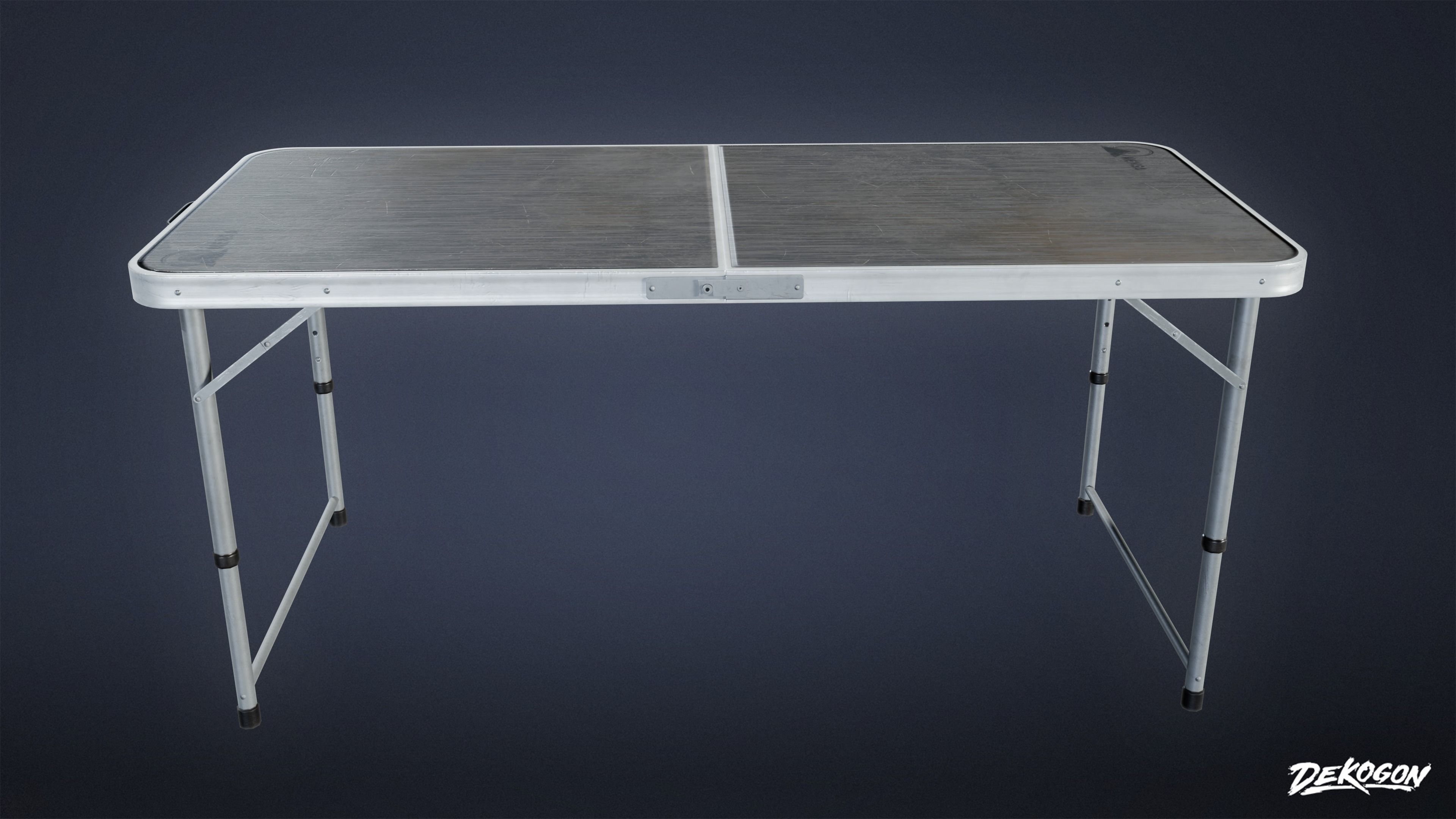 HOLLYWOOD - Folding Table 02 - LOW POLY Low-poly 3D model_2