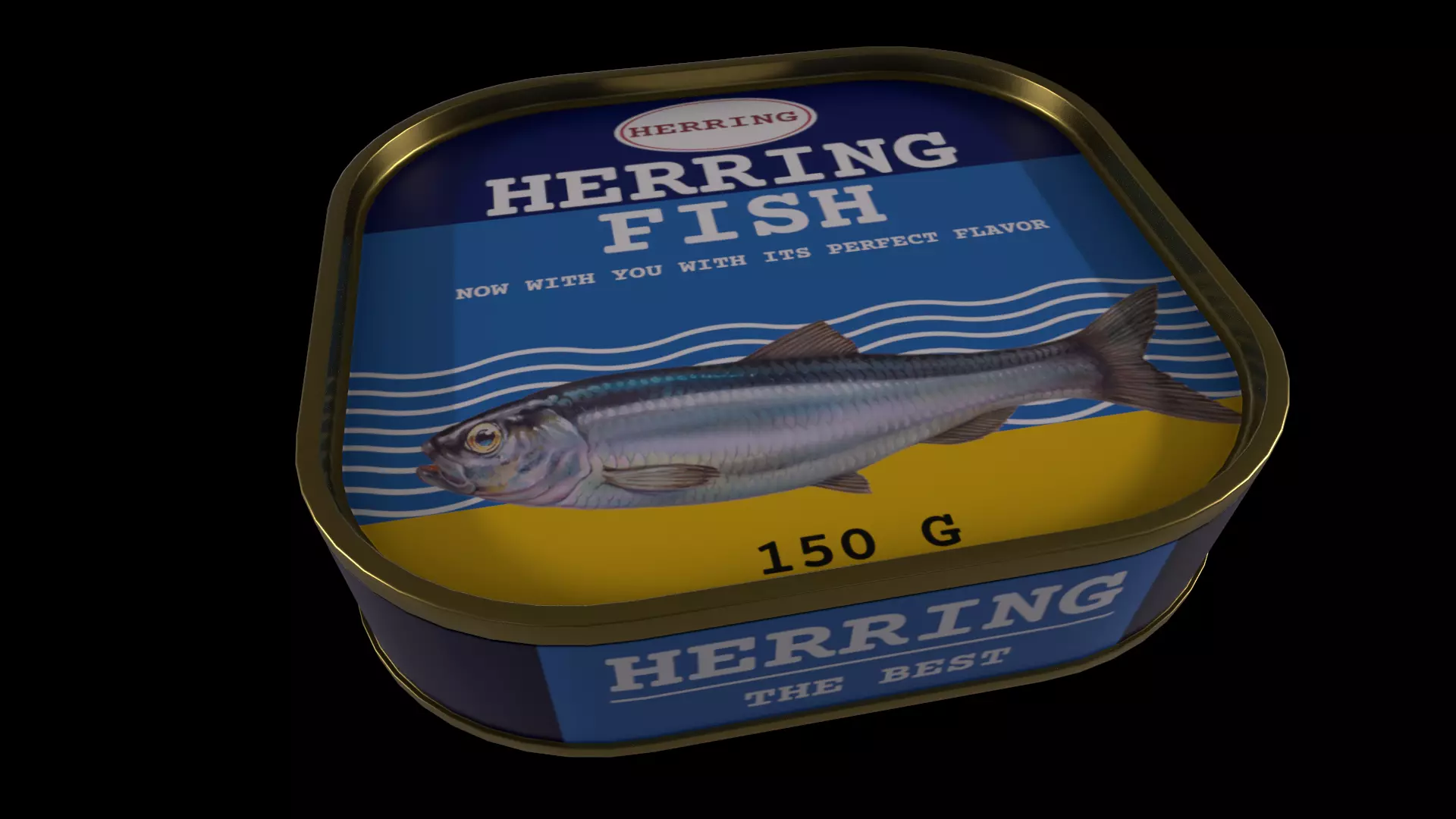 Herrings and herring products - GAME READY PBR Low-poly 3D model