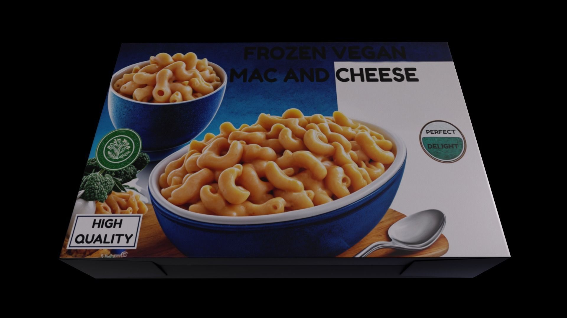 Frozen Vegan Mac and Cheese - GAME READY PBR Low-poly 3D model_1