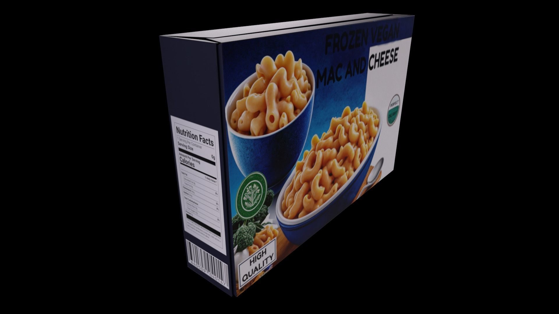 Frozen Vegan Mac and Cheese - GAME READY PBR Low-poly 3D model_3