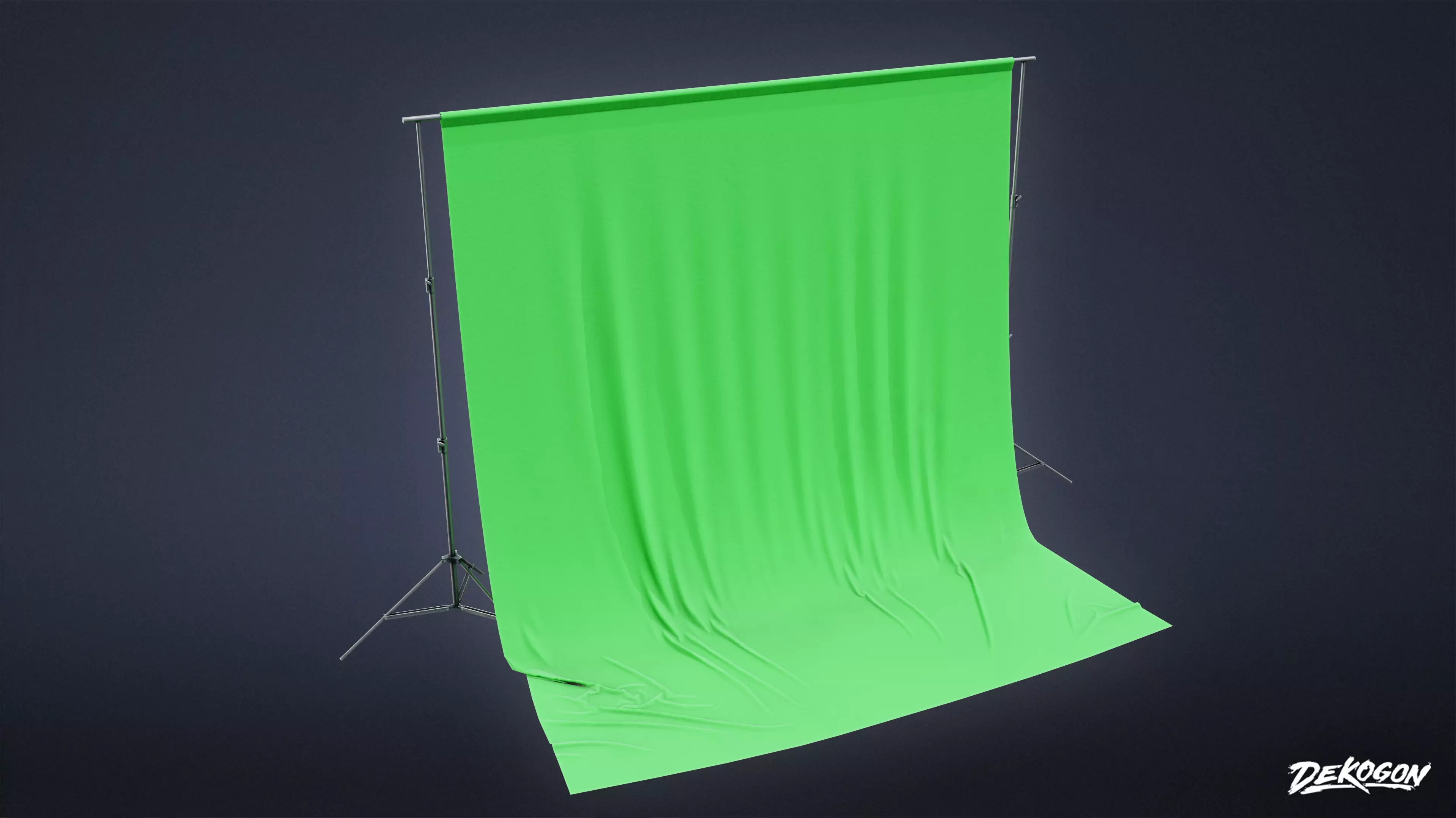 HOLLYWOOD - Green Screen 01 - LOW POLY Low-poly 3D model_0