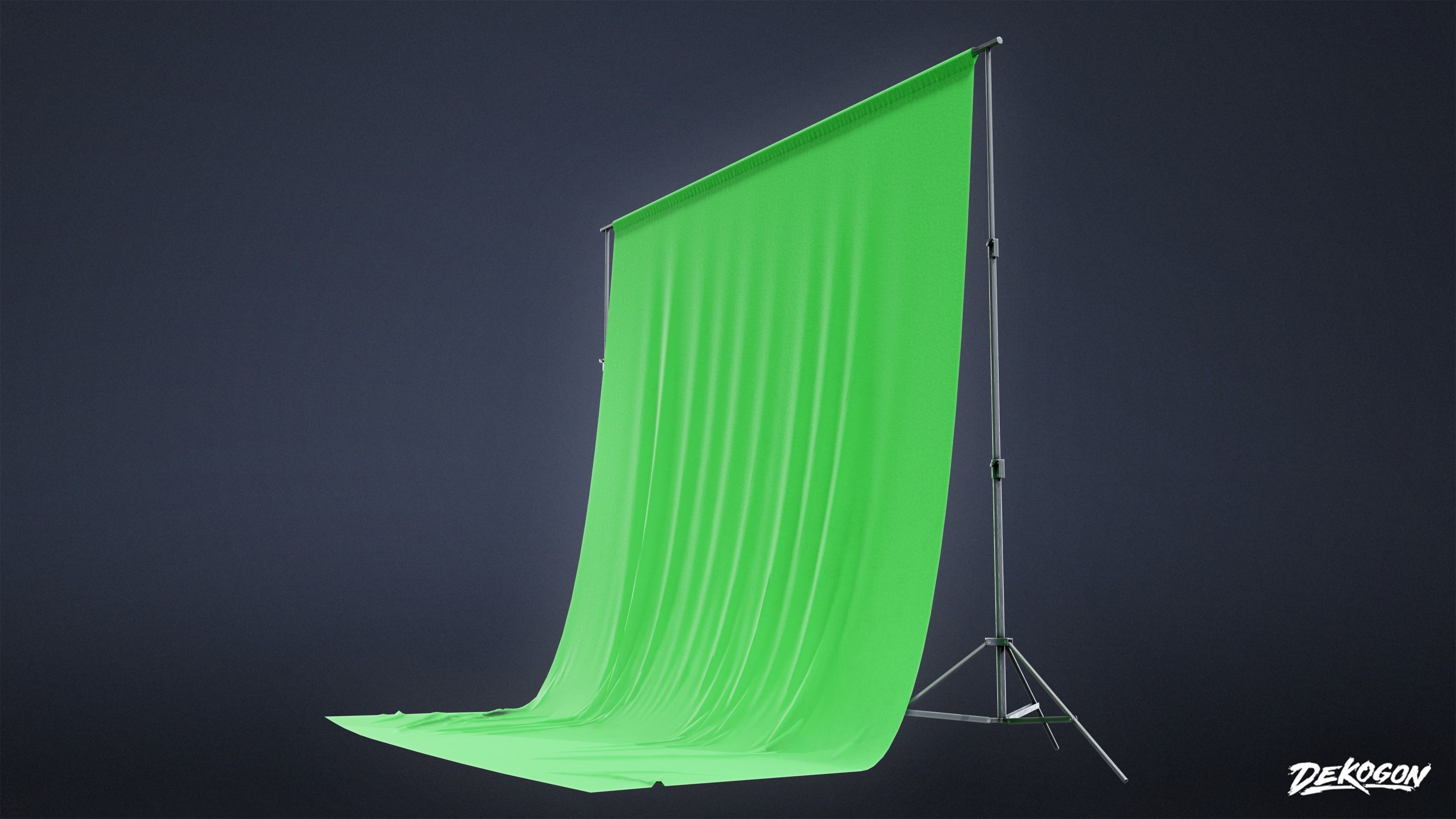 HOLLYWOOD - Green Screen 01 - LOW POLY Low-poly 3D model_6