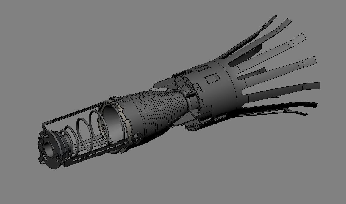 British Bl-755 submunition  3D model_1