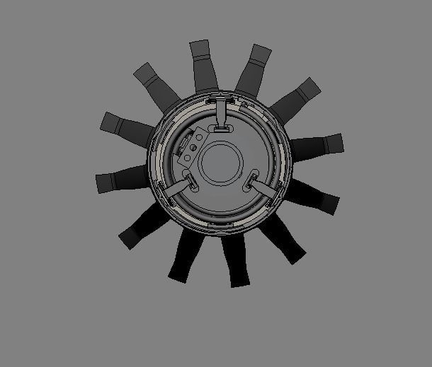 British Bl-755 submunition  3D model_3