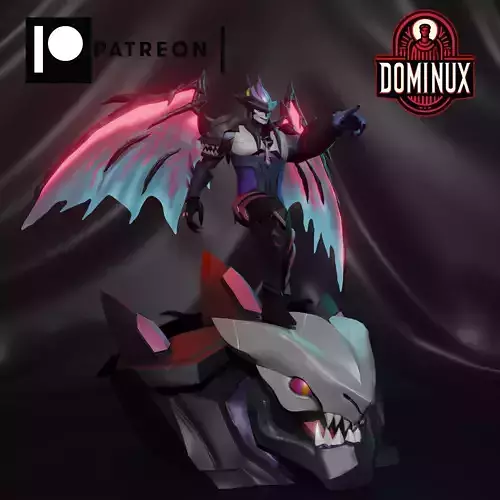 Aatrox primordial horde skin Archivo Stl de impresion  3D print model