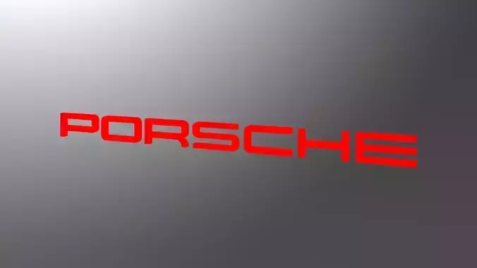 Porsche Logo Sign Free 3D model
