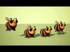 Bee stylized Low-poly 3D model_1