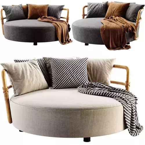 JUNGLE Armchair By Exteta 3D model