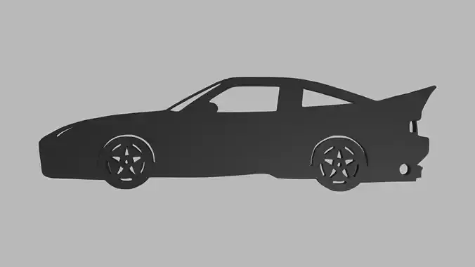 Nissan 180SX Version III Veilside Coupe 1990 Key Ring