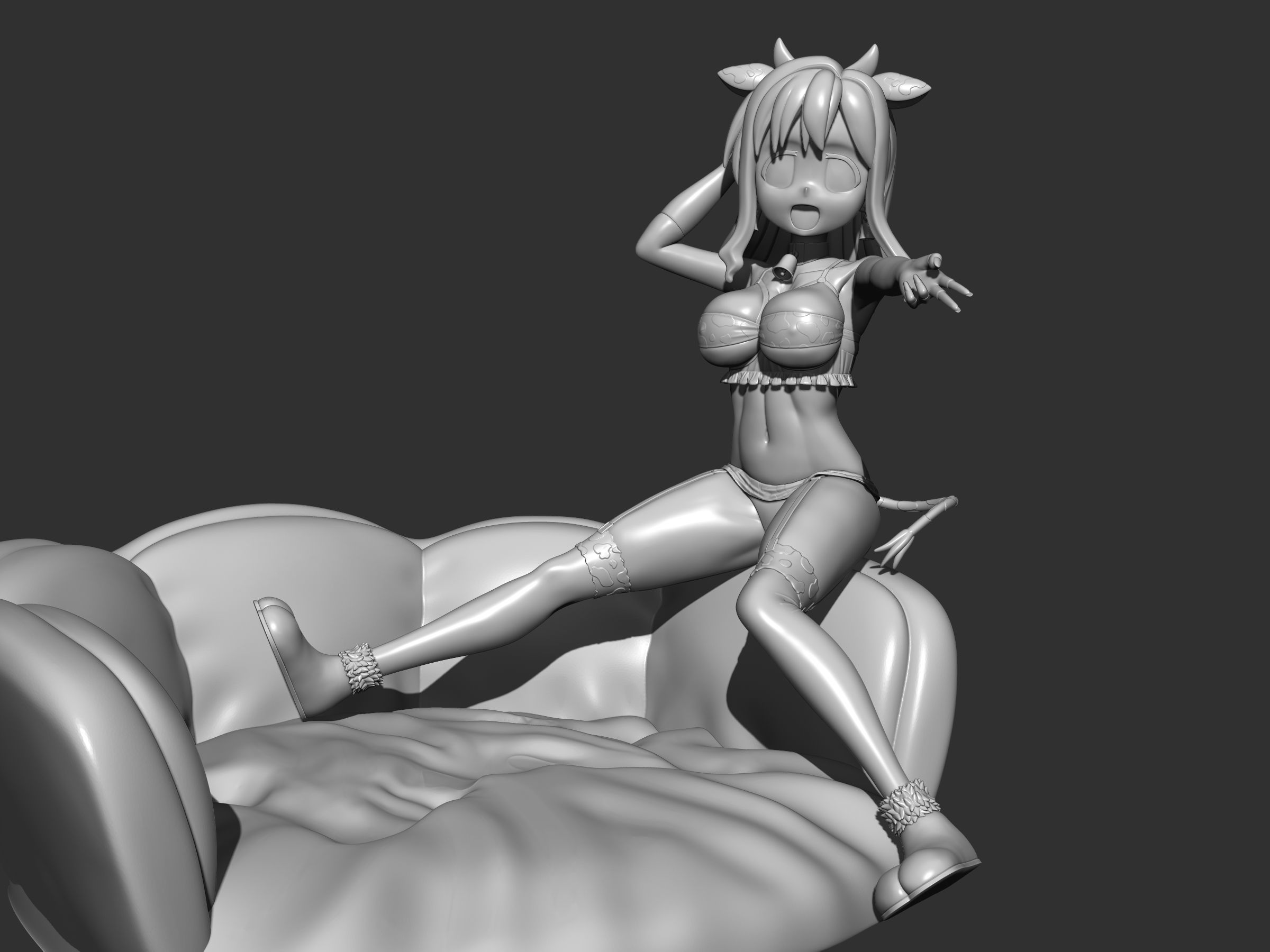 Kaede hozuki figure 3d 3D print model_7