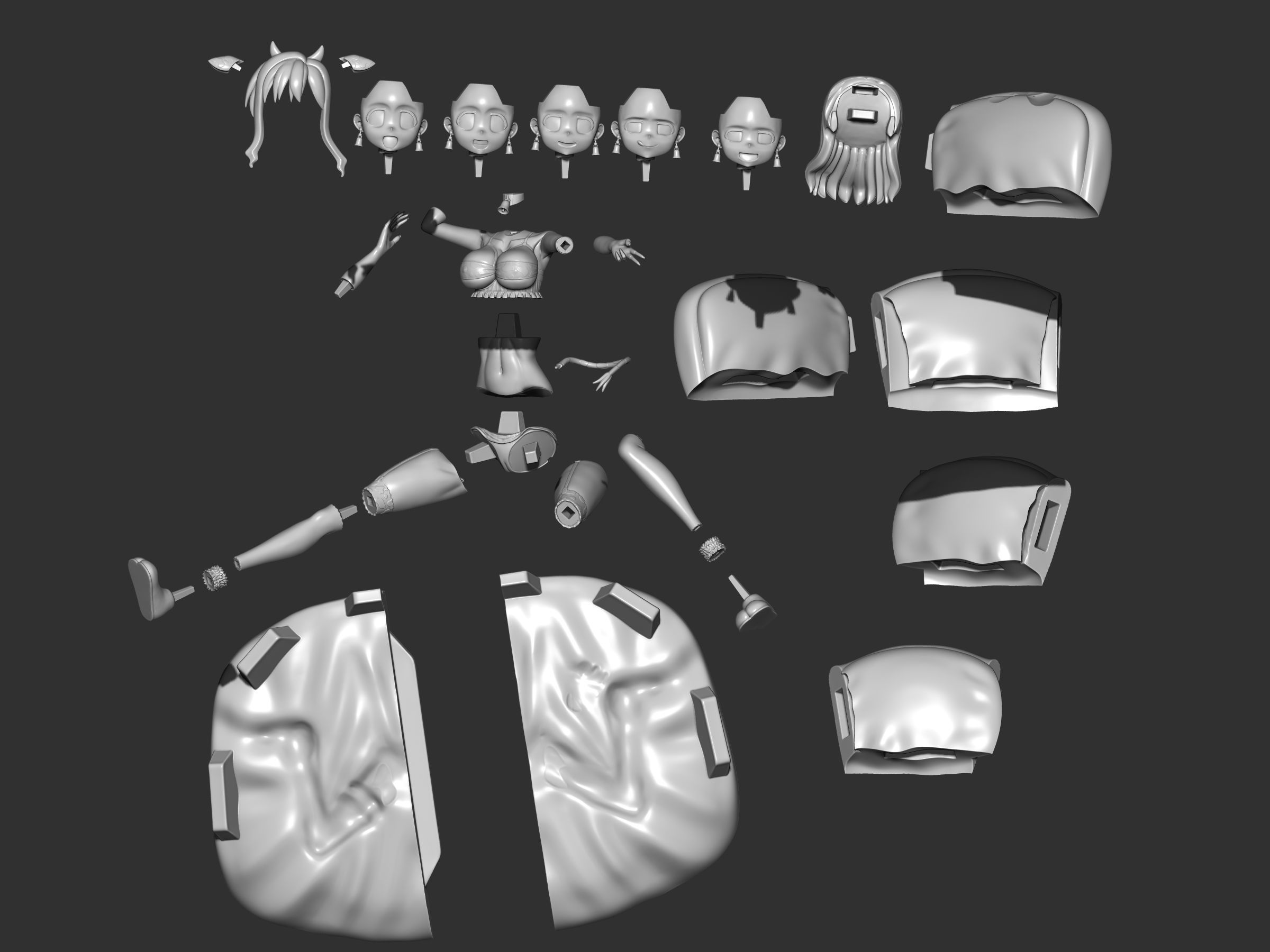 Kaede hozuki figure 3d 3D print model_11