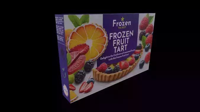  Frozen Fruit Tart - GAME READY PBR Low-poly 3D model