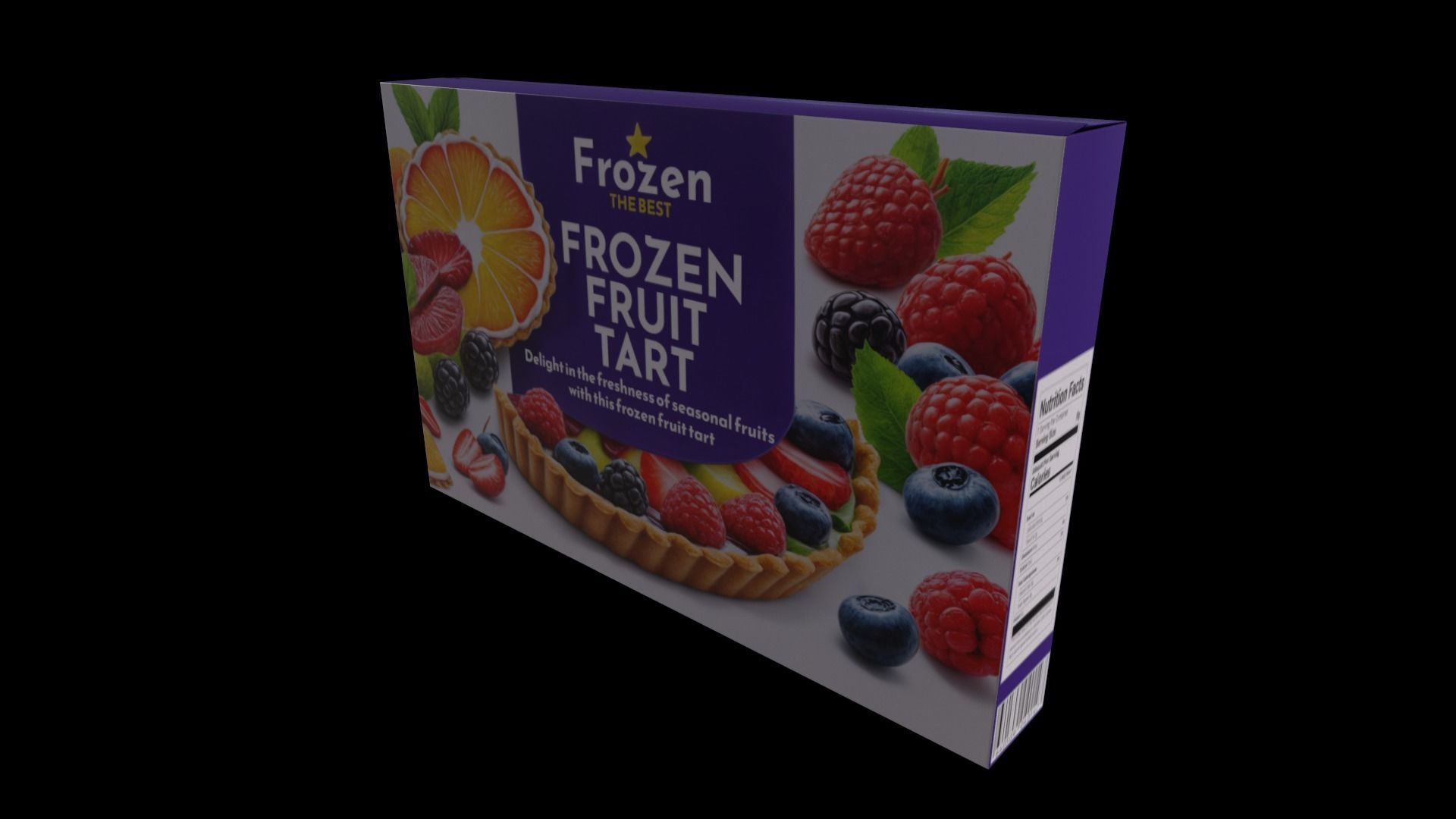  Frozen Fruit Tart - GAME READY PBR Low-poly 3D model_2