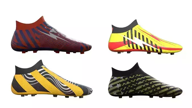 Football Soccer Boot Low-poly 3D model