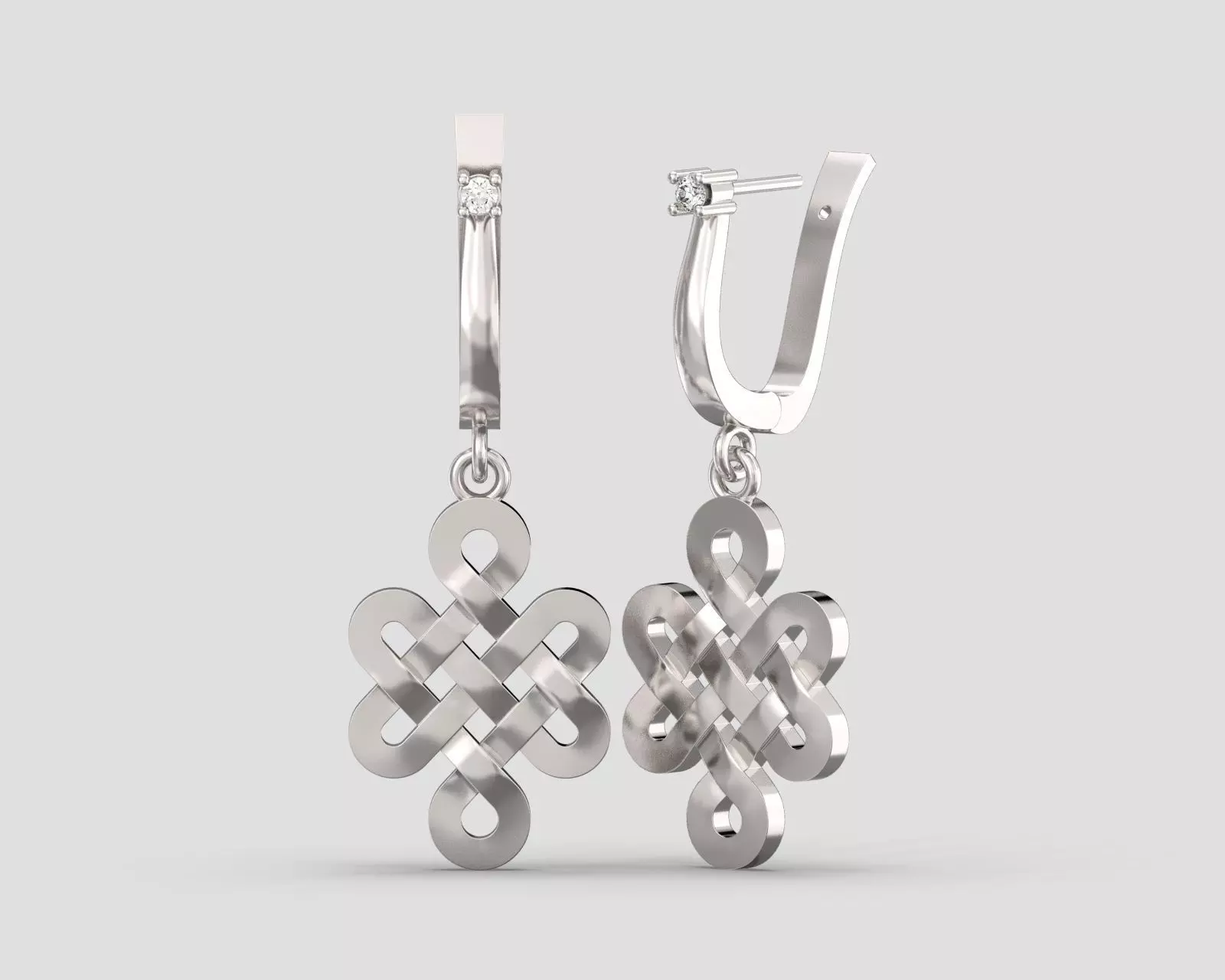 ER 153 Earring in ornament 3D print model