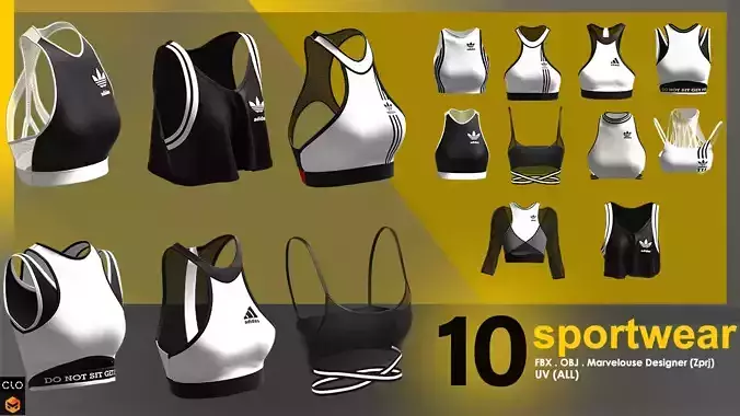 Sportwear pack 3D model