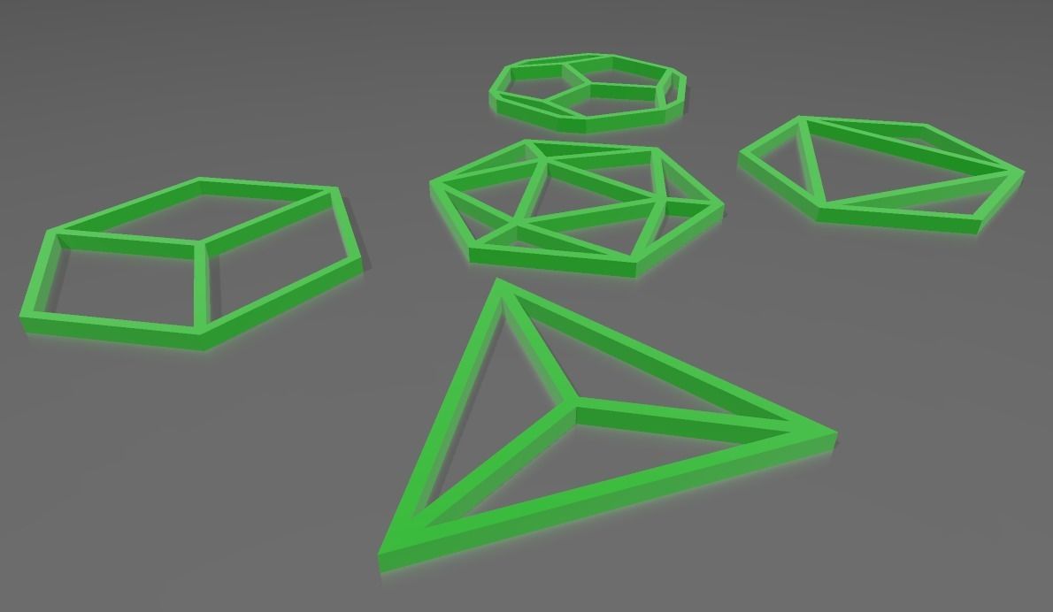 GEOMETRIAS SAGRADAS - SOLIDOS PLATONICOS WALL ART 3D print model_4