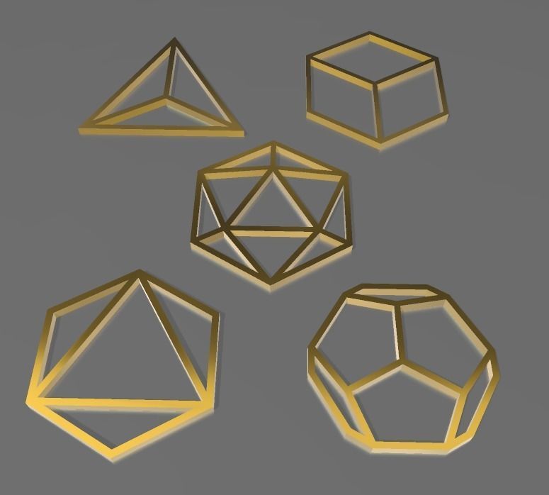 GEOMETRIAS SAGRADAS - SOLIDOS PLATONICOS WALL ART 3D print model_10