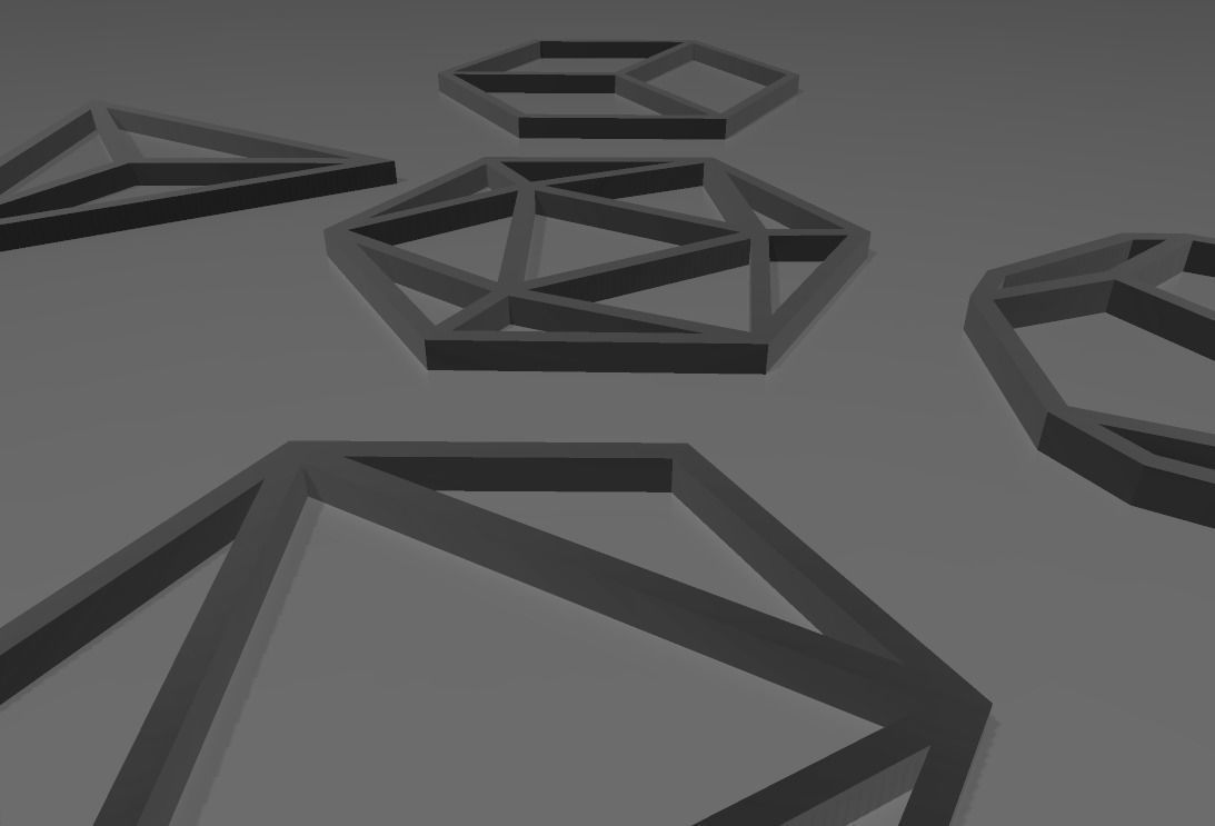 GEOMETRIAS SAGRADAS - SOLIDOS PLATONICOS WALL ART 3D print model_6