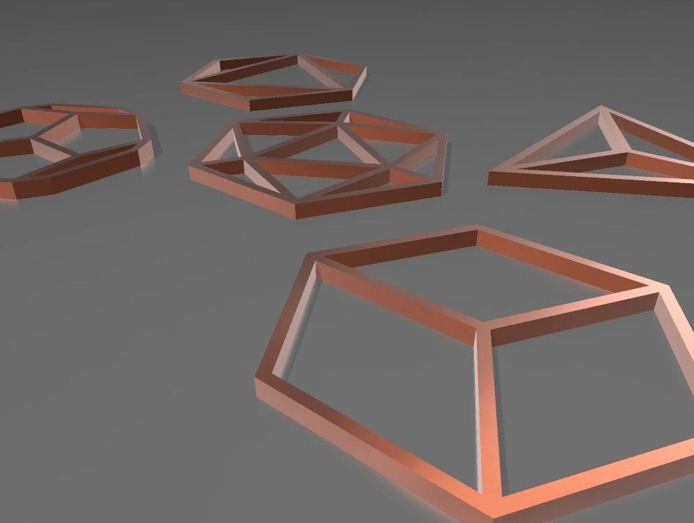 GEOMETRIAS SAGRADAS - SOLIDOS PLATONICOS WALL ART 3D print model_12