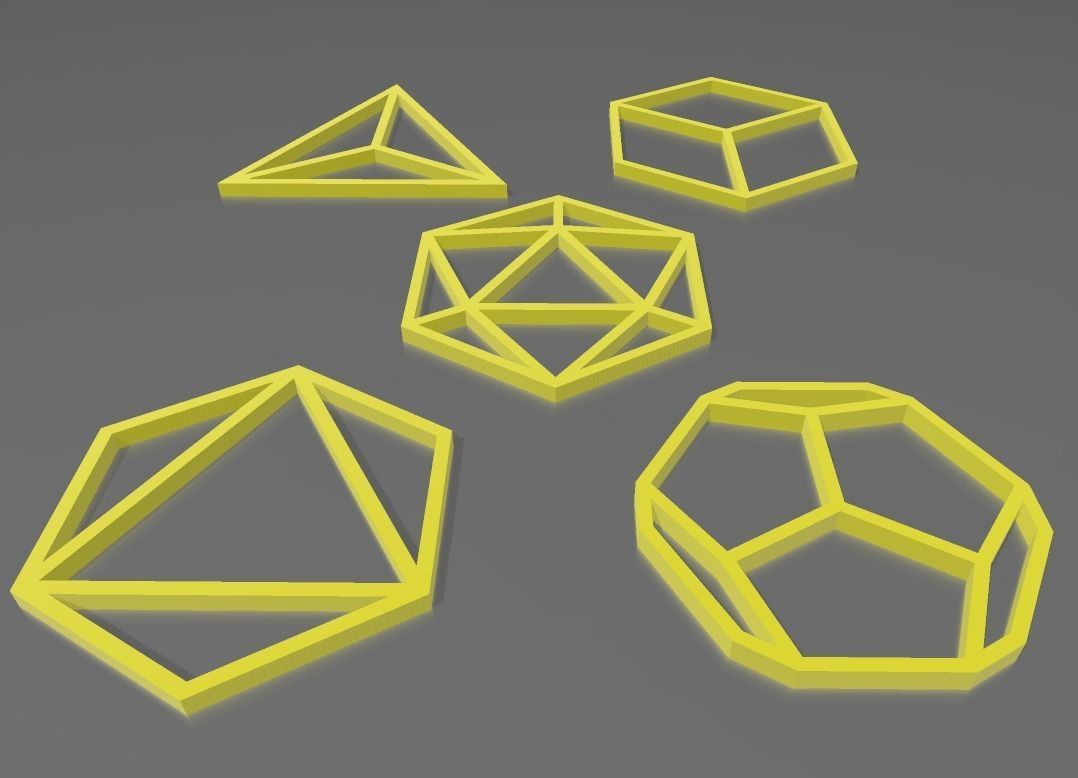 GEOMETRIAS SAGRADAS - SOLIDOS PLATONICOS WALL ART 3D print model_1