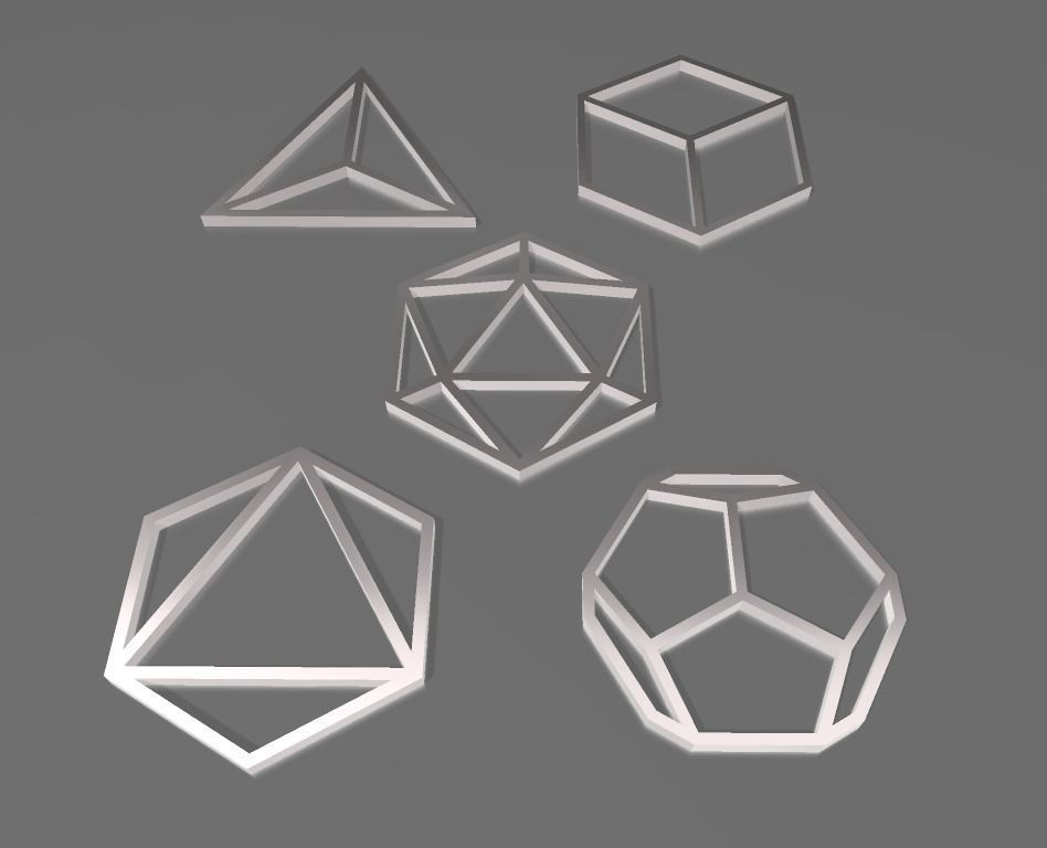 GEOMETRIAS SAGRADAS - SOLIDOS PLATONICOS WALL ART 3D print model_7