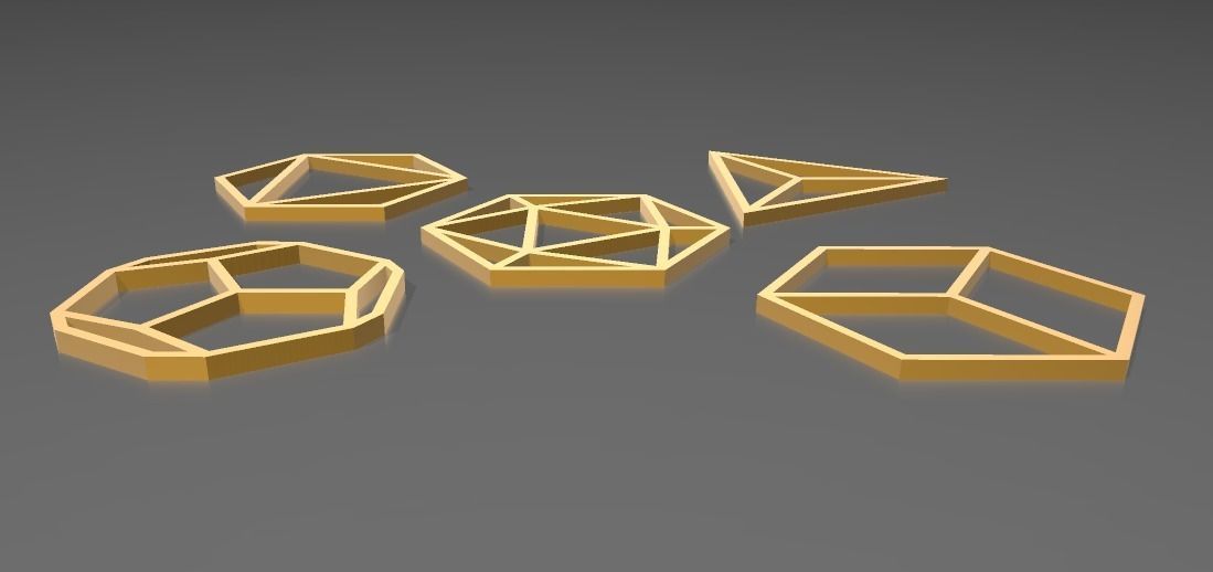 GEOMETRIAS SAGRADAS - SOLIDOS PLATONICOS WALL ART 3D print model_11