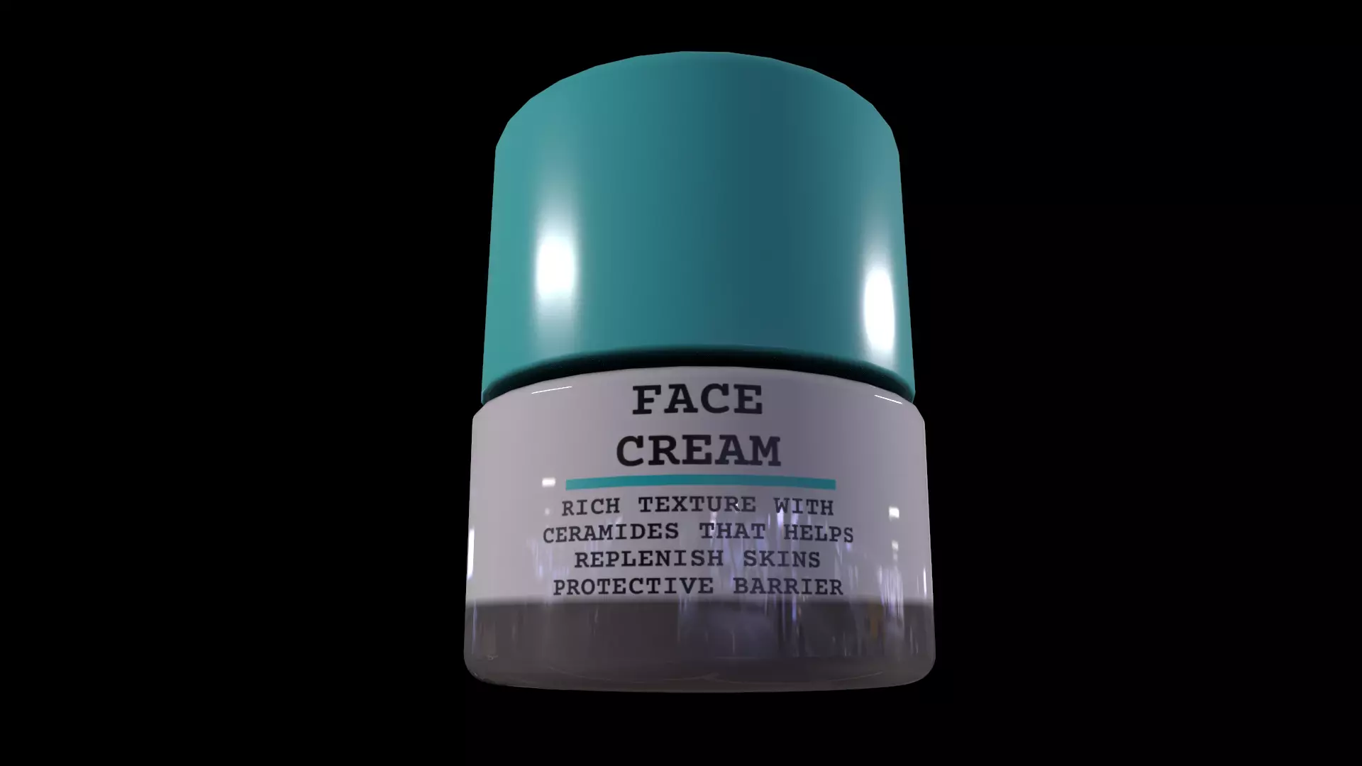 Face Cream - GAME READY PBR Low-poly 3D model_0