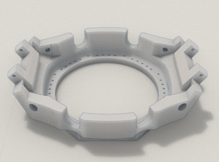 Watch Case compatible GA2100 46 stones 3D print model_4