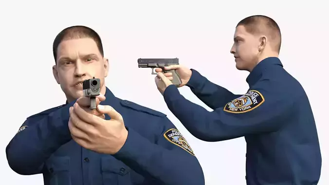NYPD Cop Aiming
