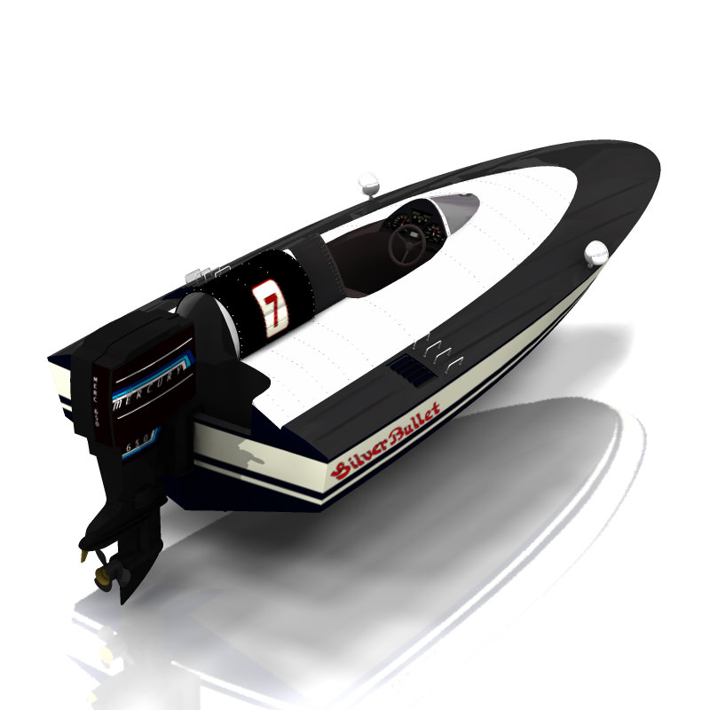 Outboard Racer Studio Max 3D model_3