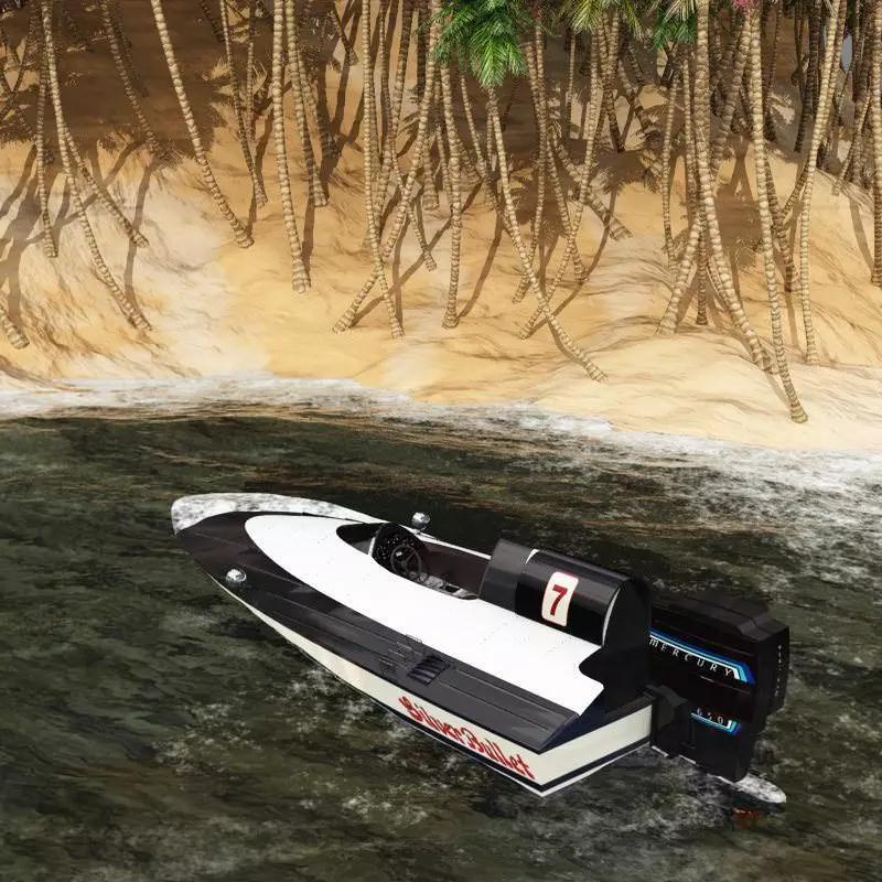 Outboard Racer Studio Max 3D model_0