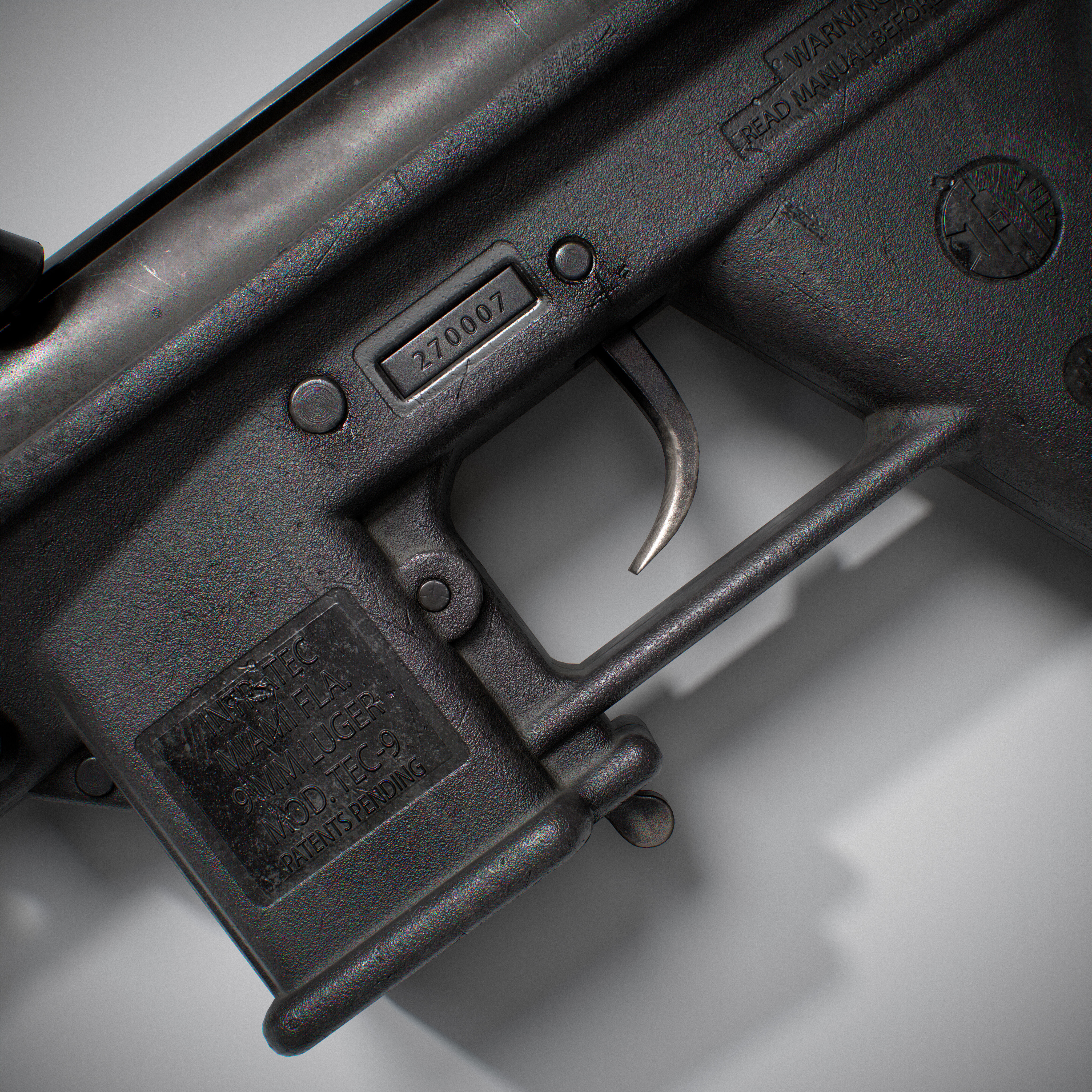 Tec 9 Low-poly 3D model_6