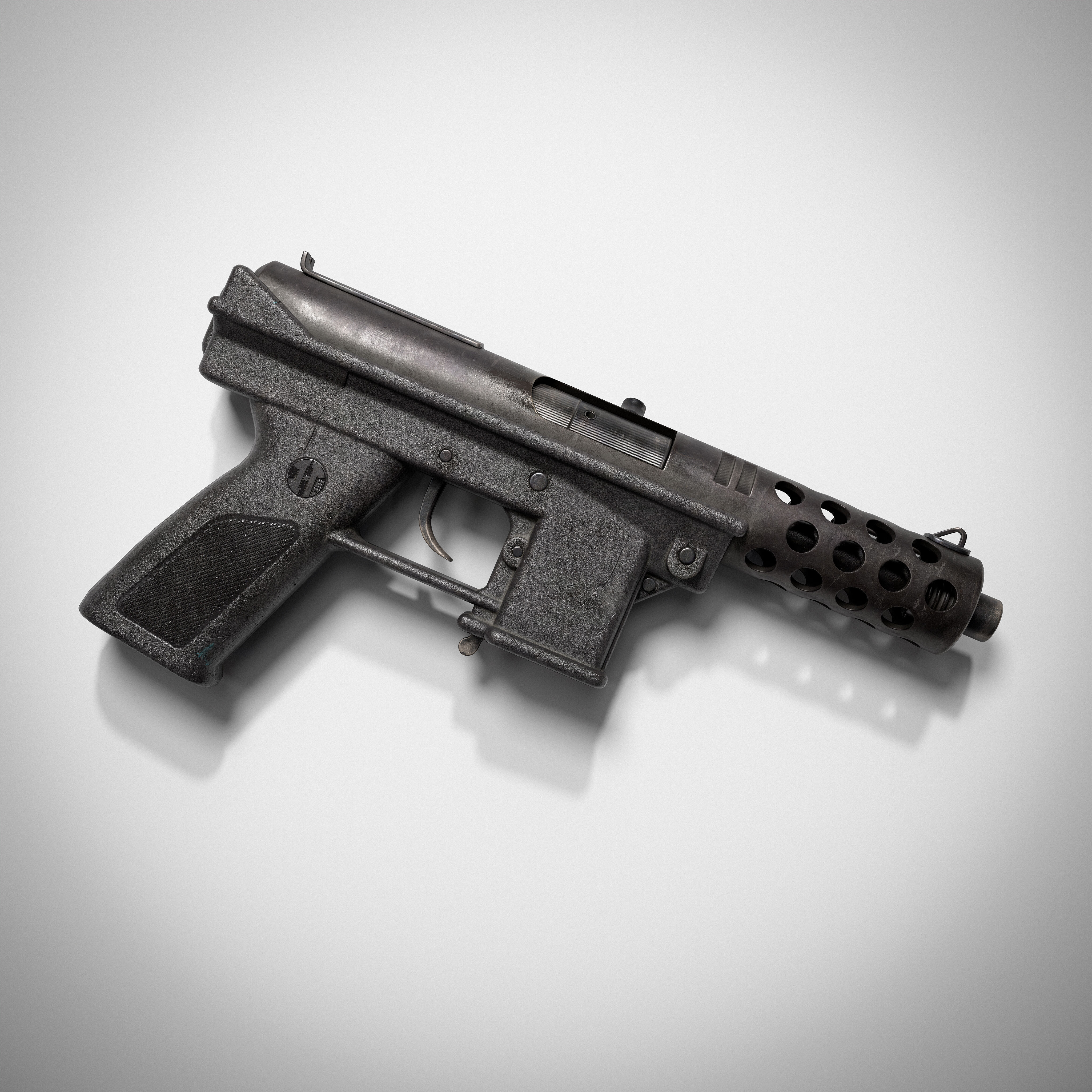 Tec 9 Low-poly 3D model_5