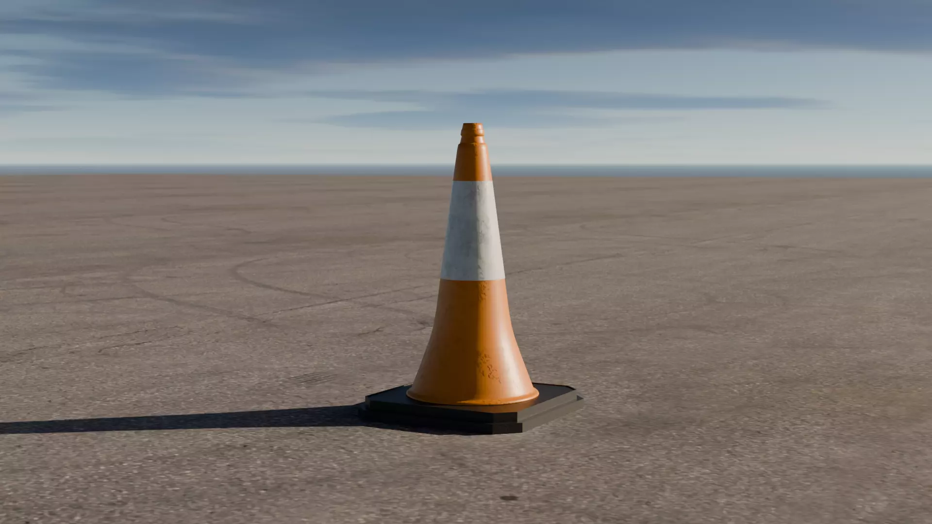 Traffic cone Free low-poly 3D model