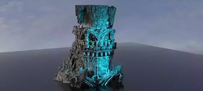 Sargon Great central labyrinth 3D model
